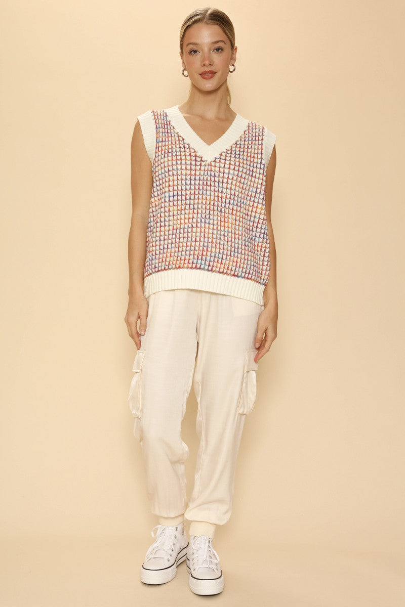 Multicolor knit vest Miss Sparkling